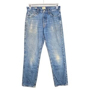 J. Crew Jeans Men's 31x31 Actual  Relaxed Fit Classic Blue Distressed Faded